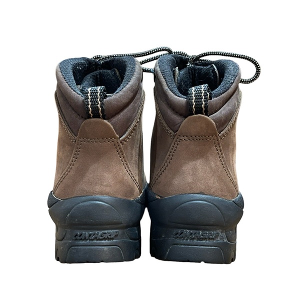 Womens Salomon Outdoor Hiking Boots Brown Leather Contagrip 8.5 Great Condition - Picture 7 of 7
